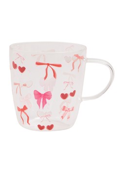 Matalan Heart Cherry Glass Mug £5