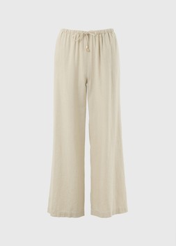 LINEN WIDE LEG OATMEA £22