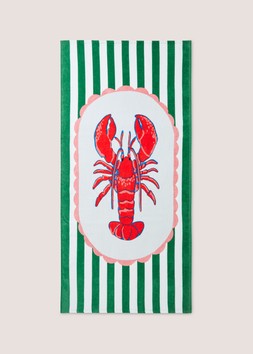 LOBSTER BEACH TOWEL £6.50