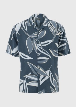 Navy Floral Watercolour Shirt £18