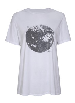 White Disco Print T-Shirt, £12.99