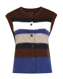 Brown Brushed Striped Waistcoat, £26.99 (944561529)
