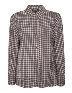 New Look, Brown Textured Checked Oversized Shirt £25.99