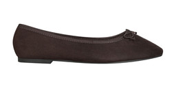 New Look Wide Fit Brown Faux Suede Ballerina Flats, £15.99