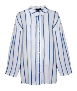 White and Blue Striped Beach Shirt, £23.99 (944148449)