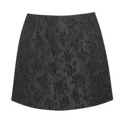 Black Floral Jacquard Sparkle Mini Skirt, £29.99 (934141701)