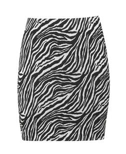 Black Zebra Jacquard Mini Skirt €17.99 £12.99 - 920697509