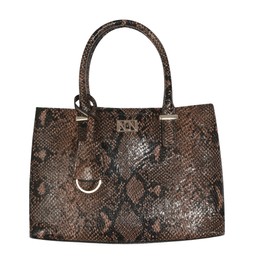 Brown Snakeskin Effect Faux Leather Tote Bag, £24.99 (937264929)