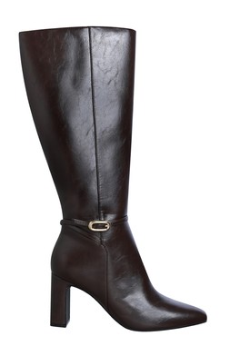 Dark Brown Faux Leather Knee High Boots, £59.99 (931151824)