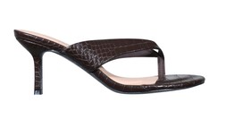 Dark Brown Faux Leather Toe Post Mules, £32.99 (924468427)