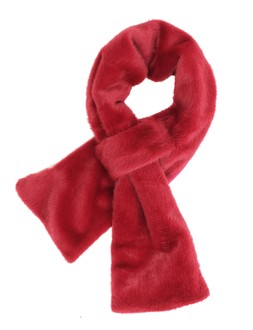 Dark Red Faux Fur Neck Scarf, £14.99 (931369661)