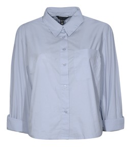 Light Blue Boxy Fit Long Sleeve Shirt, £23.99 (931618240)