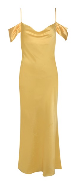 Light Yellow Bardot Satin Maxi Dress €39.99 £27.99 919991488