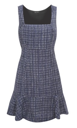 Navy Square Neck Boucle Mini Dress, £33.99 (944465241)