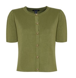 New Look Green Short Sleeve Crew Neck Cardigan £27.99