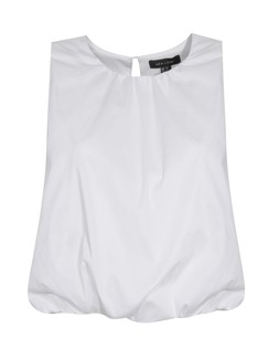 New Look White Poplin Sleeveless Bubble Hem Top £23.99