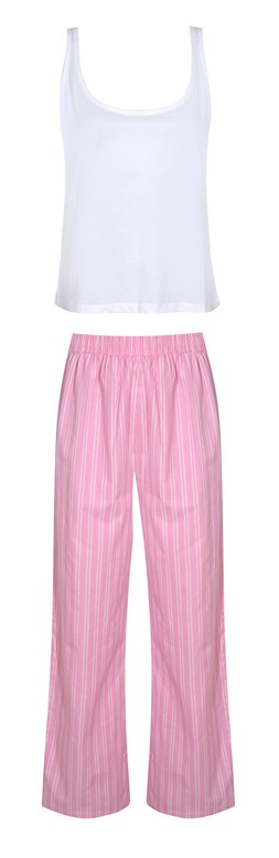Pink Vest and Boxer Wide Leg Trousers Set €29.99 £22.99 916476079 set 2