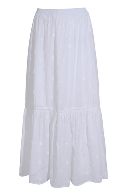 White Floral Embroidered Midi Skirt, £35.99 - 920704510