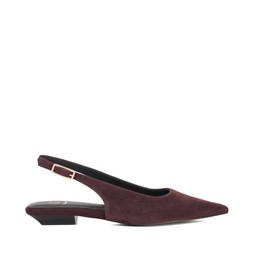 Dune London Hostess 89 GBP Aubergine Suede www.dunelondon.com
