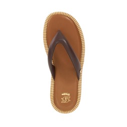 Dune London Laike 79 GBP brown leather top www.dunelondon.com