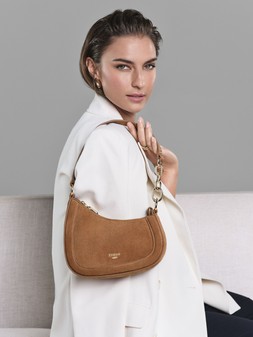 Dune London SS25 Direction 99 GBP tan suede www.dunelondon.com