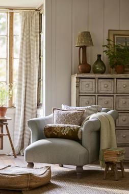 harlbury Plain Armchair in Duck Egg