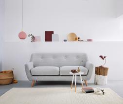 DFS So Simple Edd three-seater sofa in Simply Wool Look in Steel Grey