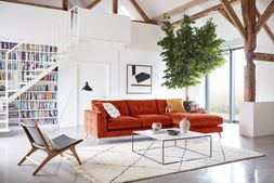 Grand Designs Farnham right-hand facing grand chaise sofa in terracotta velvet, available exclusively at DFS (2)