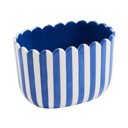 30827862 Scalloped Blue Plant Pot £12