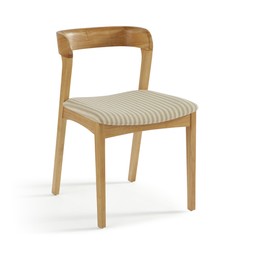 30925049 Melia Set of 2 Dining Chairs, Striped Fabric £199