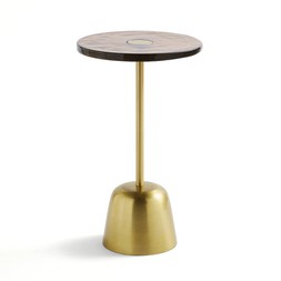 30926613 Alanza Metal Side Table Soft Caramel Brown £69