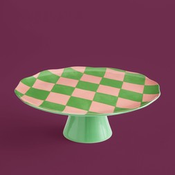 30968502 Enchanted Garden Cake Stand - Coral & Jade £22