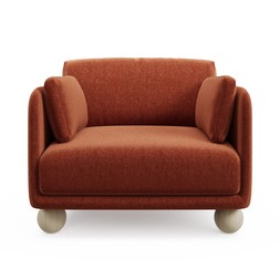 30969378 Armitage Chenille Snuggle Chair with Ball Feet £399