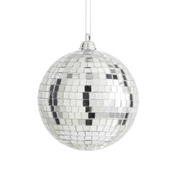 30975164 Silver Mirror Ball Hanging Decoration £2.50
