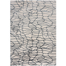 30978475 Faron Abstract Faux Fur Luxe Rug from £39