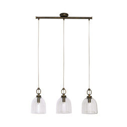 Alba Industrial 3 Light Diner Ceiling Light £109