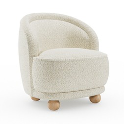 Amina Fleck Chenille Ball Foot Tub Chair £169