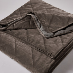Castleton Bedspread 235x235cm Bitter Choc £40