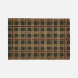 Check Coir Doormat £6