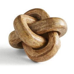 Chunky Knot Mango Wood Ornament £14