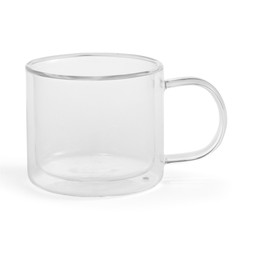Double Wall Clear Glass Mug £3