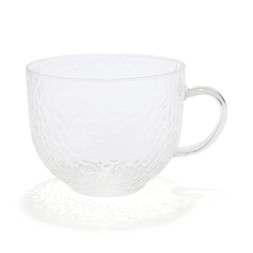 Hammered Bulb Glass Mug £2.50