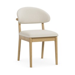 Hugh D Chair Modern Stain Natural Fabric​ £129 (31005059)