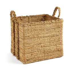 Large Square Banana Bark Storage Basket £45