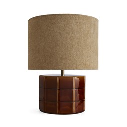 Maddie Tile Table Lamp Brown