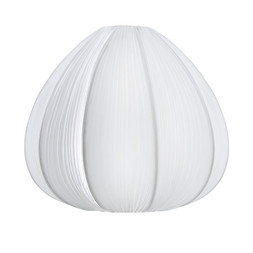 Presley Pleated Easy Fit Pendant Round Ivory £28