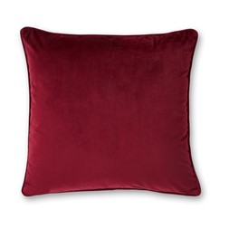 Recycled Velour Cushion 45x45 Cranberry​ £12 (30974624)