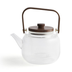 Ribbed Clear Glass Teapot £10