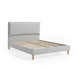 Skylar DB Bed Natural Pebble Boucle