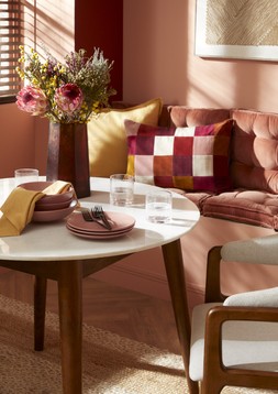 Confident Combinations Thea round marble four-seater dining table £449